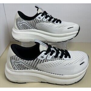 Jackshibo Women’s Comfort Sneakers Size 42.5W White/Black Walking Running Shoes